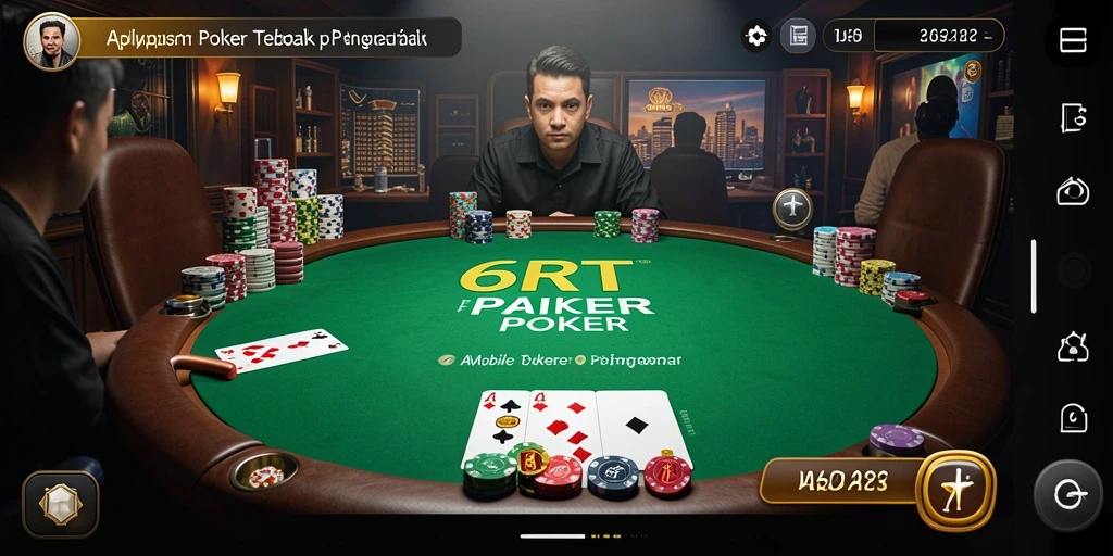 Screenshot gameplay Poker yang mendebarkan di 6RT.