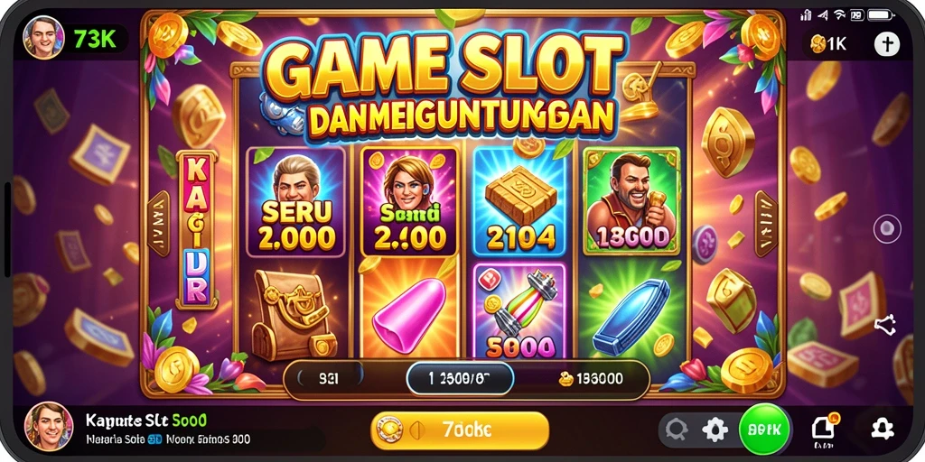 Tampilan gameplay menarik dari permainan Slot 73K.