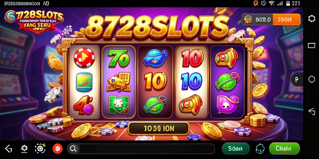 Screenshot utama 8728SLOTS menampilkan pengalaman bermain slot yang seru.