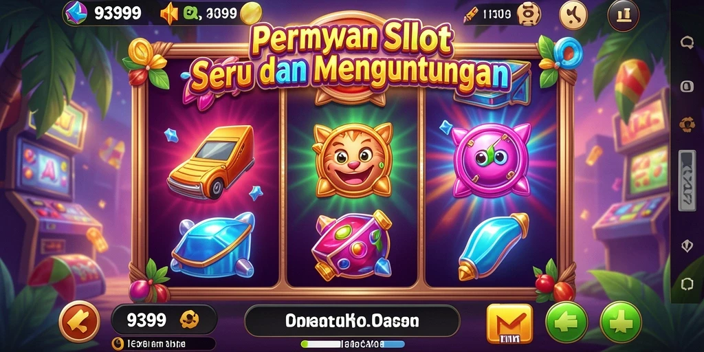 Screenshot gameplay <strong>9399</strong> yang menampilkan simbol dan putaran yang mendebarkan.