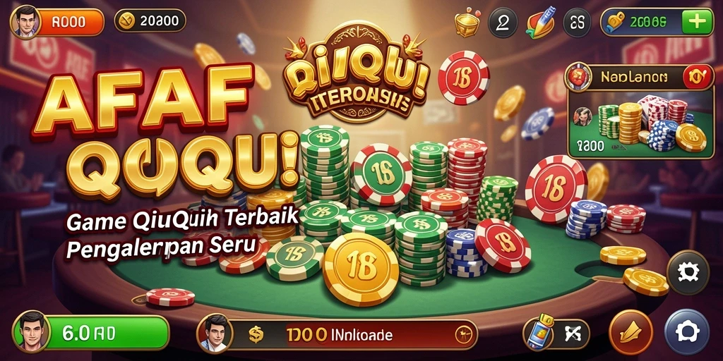 Screenshot utama AFAF menampilkan momen seru dalam permainan QiuQiu.