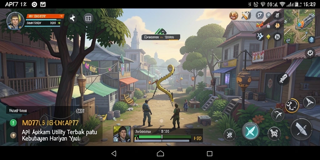 Tampilan interface aplikasi API77 yang menarik dan intuitif.