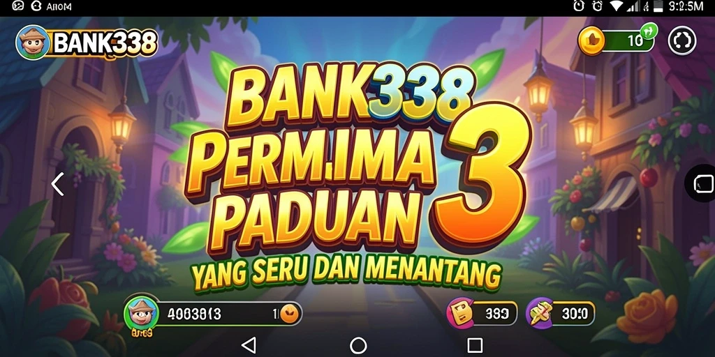Screenshot gameplay BANK338 menampilkan tantangan paduan 3 yang menarik.