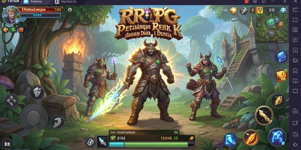 Tangkapan layar gameplay FB168 yang menggembirakan menjelajahi dunia RPG.