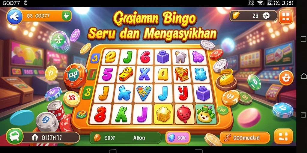 Tampilan permainan Bingo yang menarik dan interaktif di GOD77.