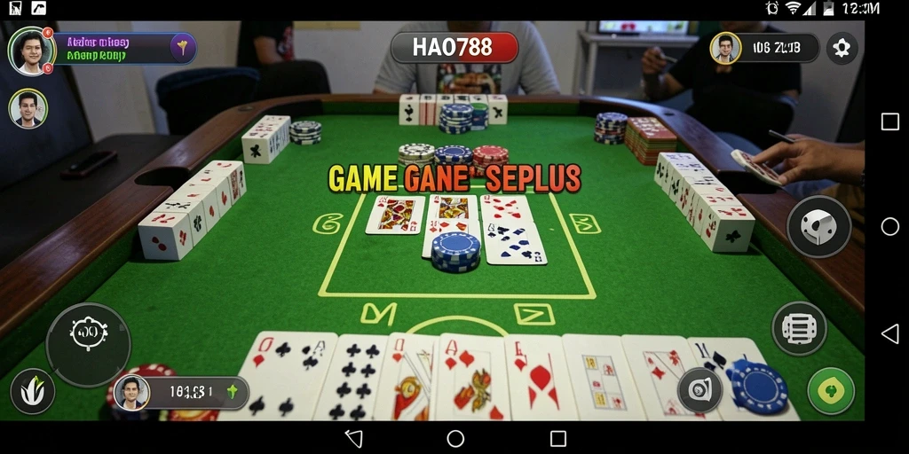 Tampilan gameplay Gaple yang menarik dan interaktif.