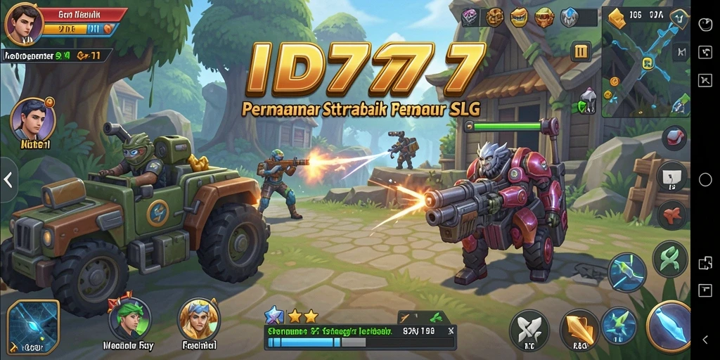 Tangkapan layar menampilkan pertarungan strategis di ID777.