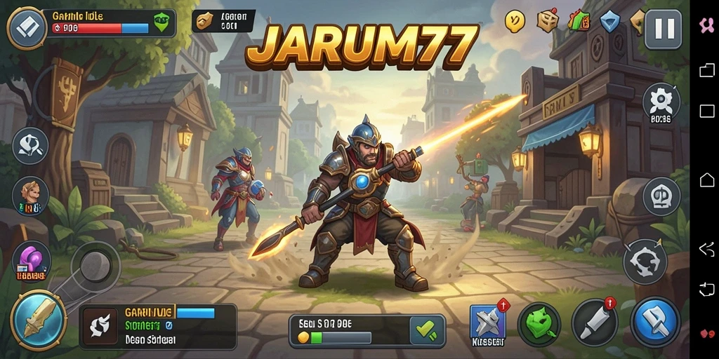Tampilan gameplay JARUM77 dengan mekanisme Idle yang menarik.