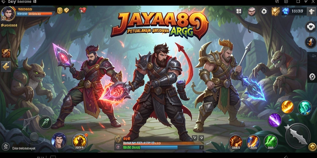 Tangkapan layar gameplay JAYA89 yang memperlihatkan aksi pertarungan ARPG.