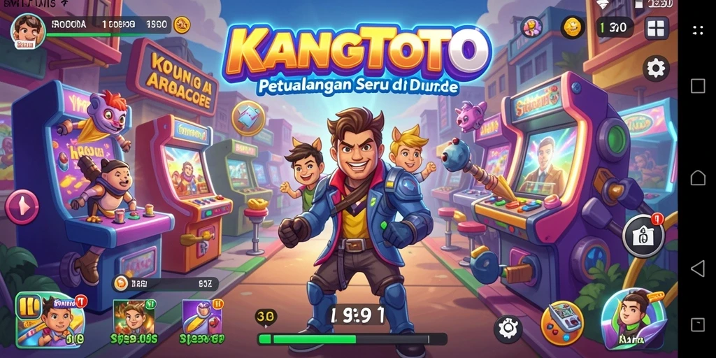 Tampilan gameplay seru KANGTOTO dengan berbagai level menantang.