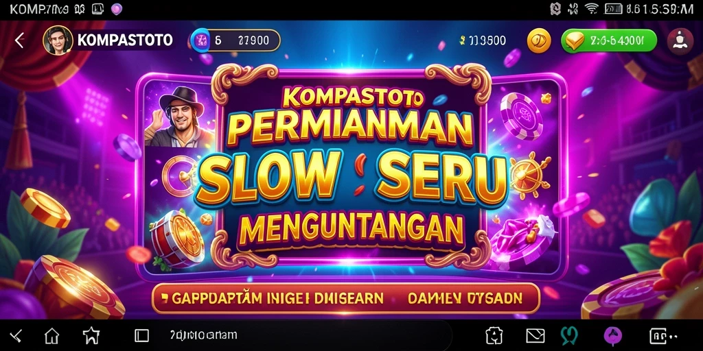Screenshot gameplay yang menampilkan mesin slot KOMPASTOTO yang menarik.