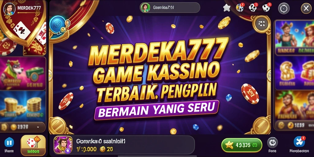Tampilan mendebarkan gameplay Kasino di MERDEKA777.