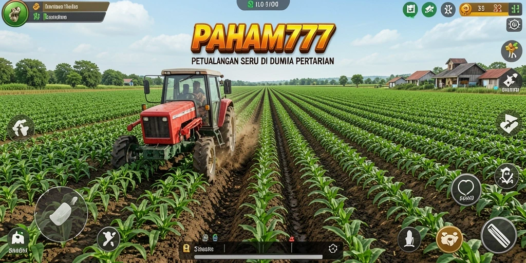 Gameplay menarik dengan ladang pertanian yang indah.