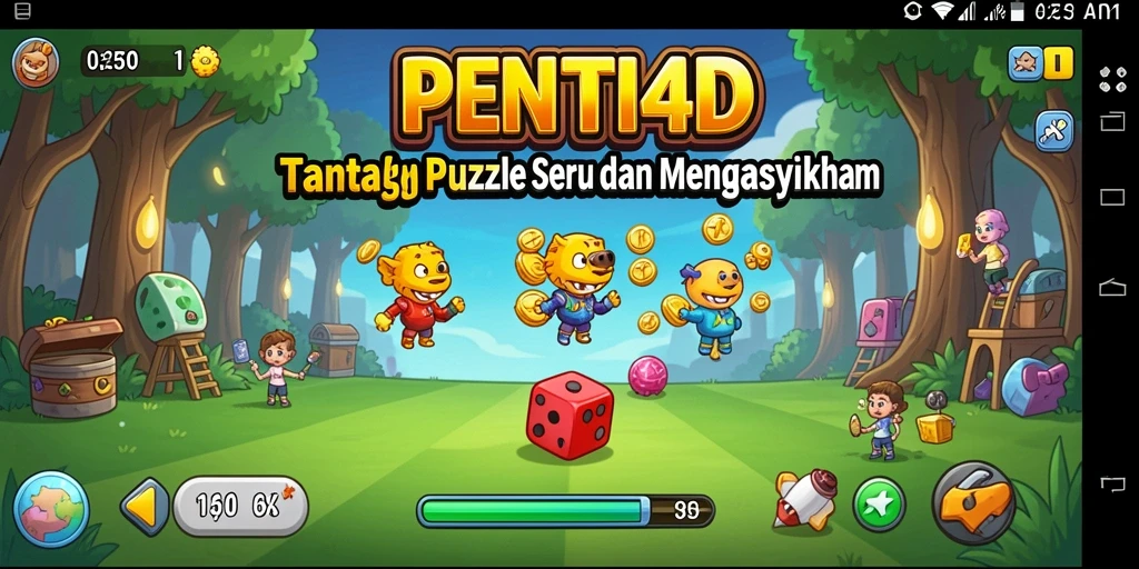 Tampilan menarik gameplay Puzzle yang menantang.