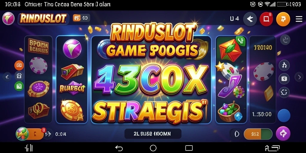 Tampilan gameplay seru dan interaktif RINDUSLOT