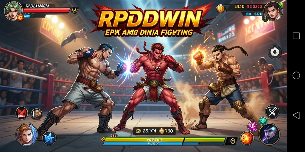 Screenshot gameplay RPIDWIN yang menunjukkan aksi seru dalam pertarungan.