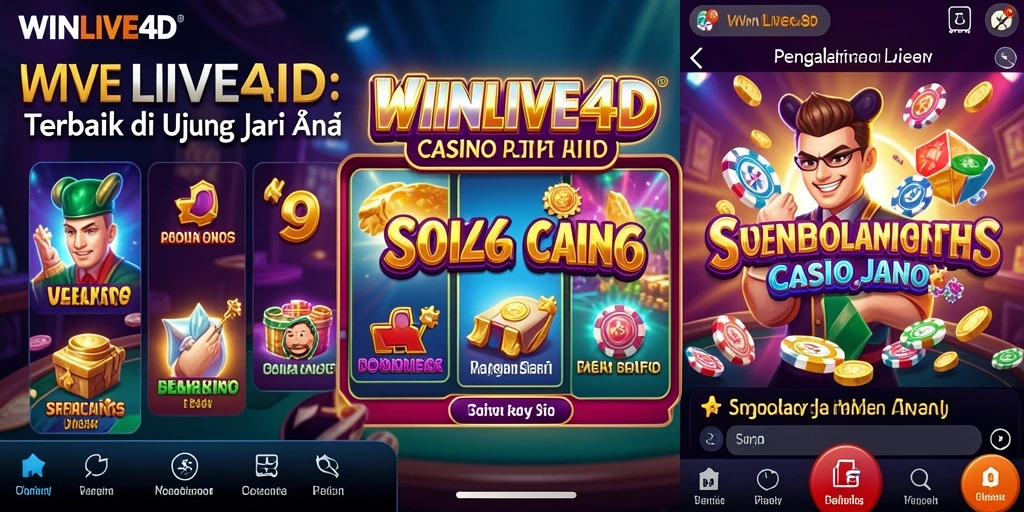Tangkapan layar permainan Live Casino WINLIVE4D yang menarik dan interaktif.